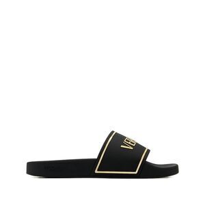 Versace Black Flip-Flops & Slides Men